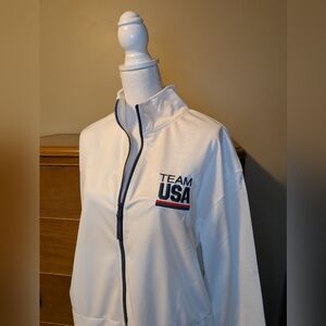 United States TEAM USA OLYMPICS Embroidered Zippered XL Warm-Up Jacket